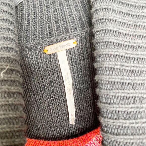 free people winter break color block sweater dress size small - Picture 4 of 10